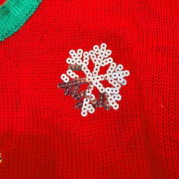 Christmas Sweater Llama Reindeer XL - Picture 4 of 6